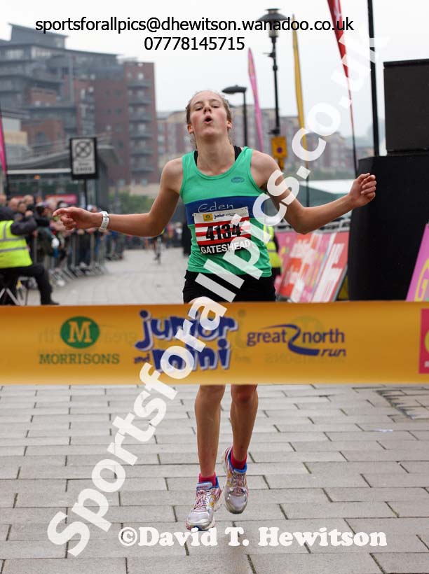 Girls Junior Great North Run. Photo: David T. Hewitson/Sports for All Pics